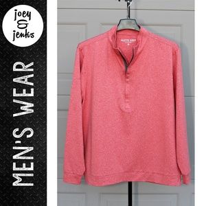 Men's Matte Grey Hightower Half Zip Red Jacket XL